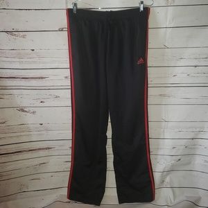 Adidas black and red sweat pants, jump suit pants